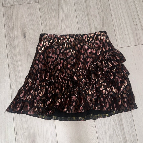 DO+BE metallic animal print skirt. Size M - Picture 1 of 1